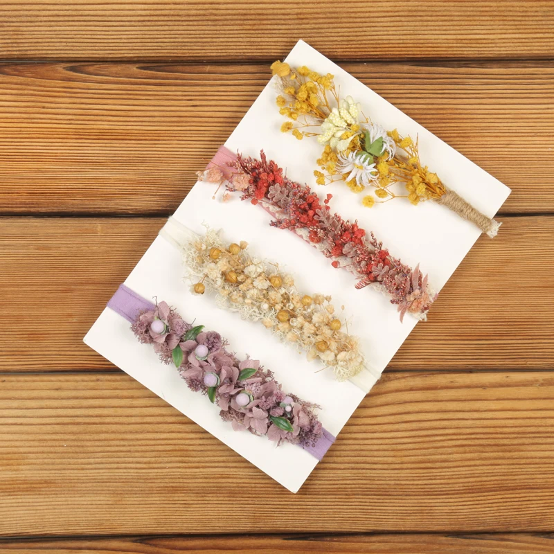 

Baby Girl Floral Hairband Newborn Posing Photography Props Infant Headband Baby Tieback Photography Accessories