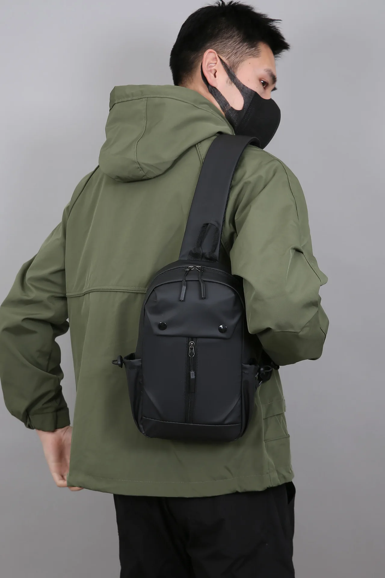 Men's Anti-theft Password Lock Chest Bag Multifunctional Waterproof Adjustable Shoulder Strap Casual Crossbody Bags