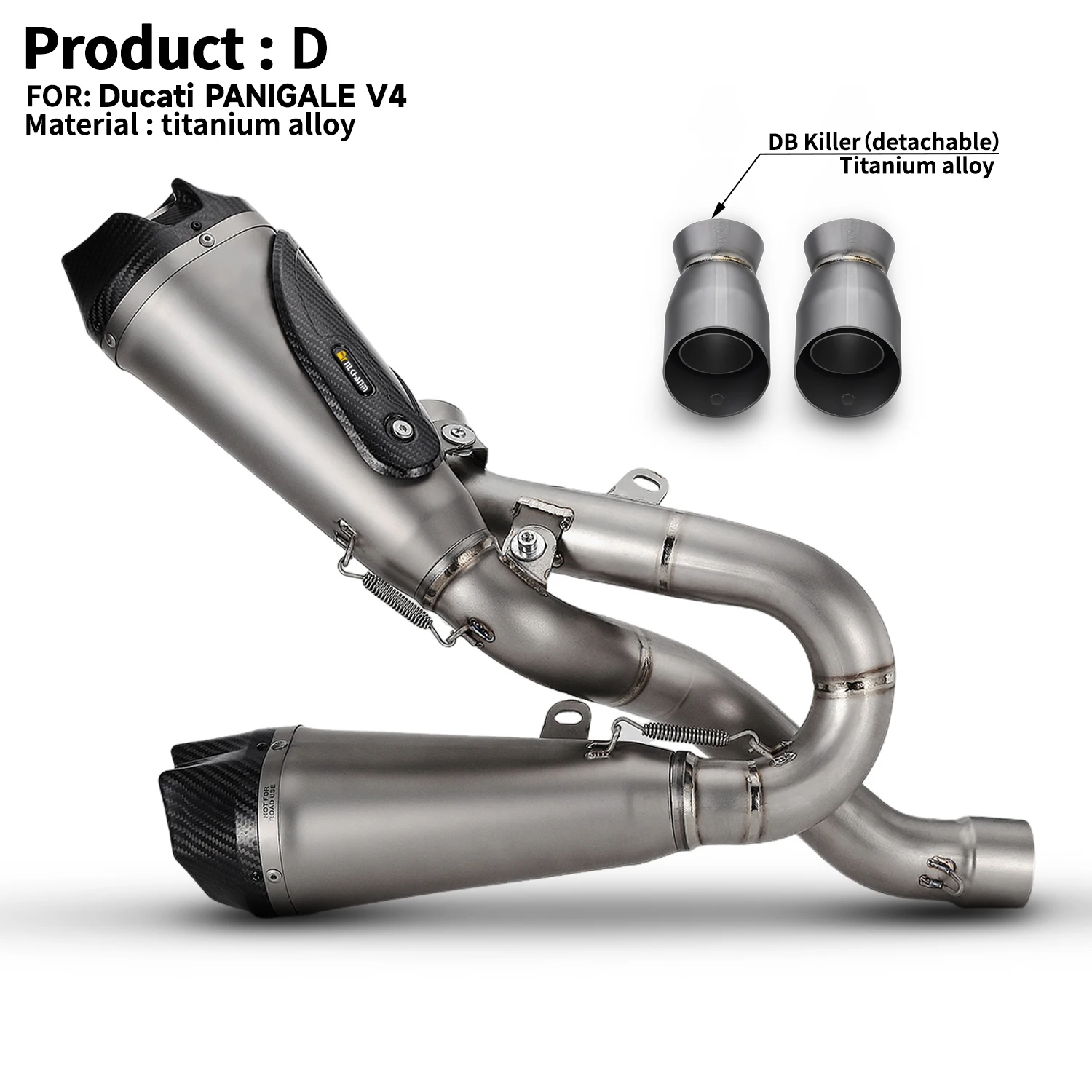 

Ducati Panigale V4/S Streetfighter V4/S выхлопная труба мотоцикла Escape модифицированный Ti сплав среднее звено трубы Arro глушитель для Ducati V4