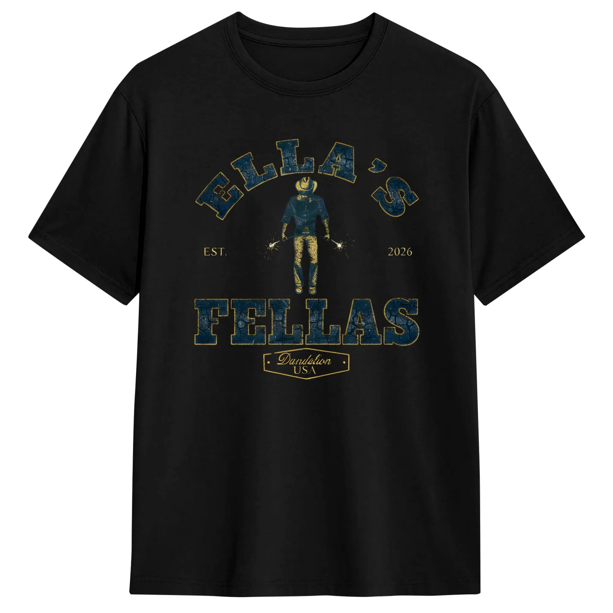 Ella Fellas Club T Shirt Mens  Vintage T-Shirts Beach Crew Neck Harajuku Tee Shirt Hot Sale Oversized Tops