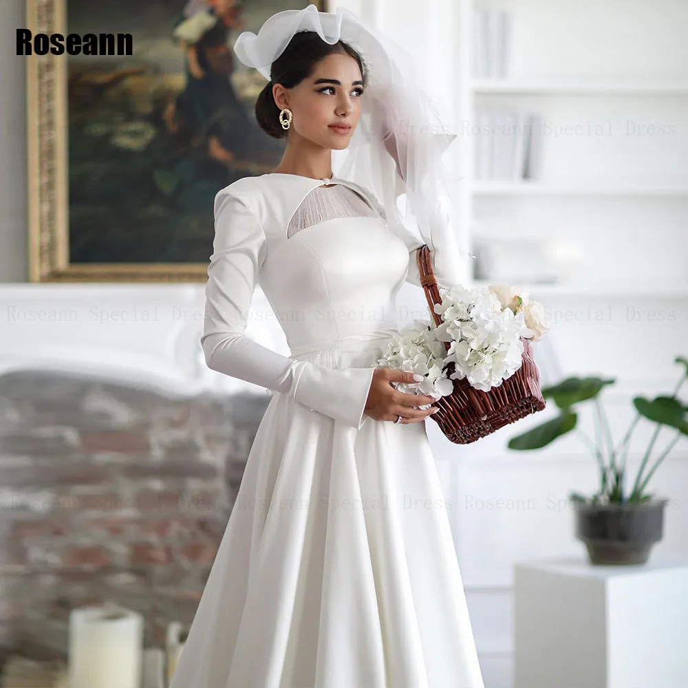 Robe de Mariée Trapèze Drapée et Plissée en Dentelle avec Traîne Complète au Sol, Design Musulman Ivoire, Nouveau, 2024