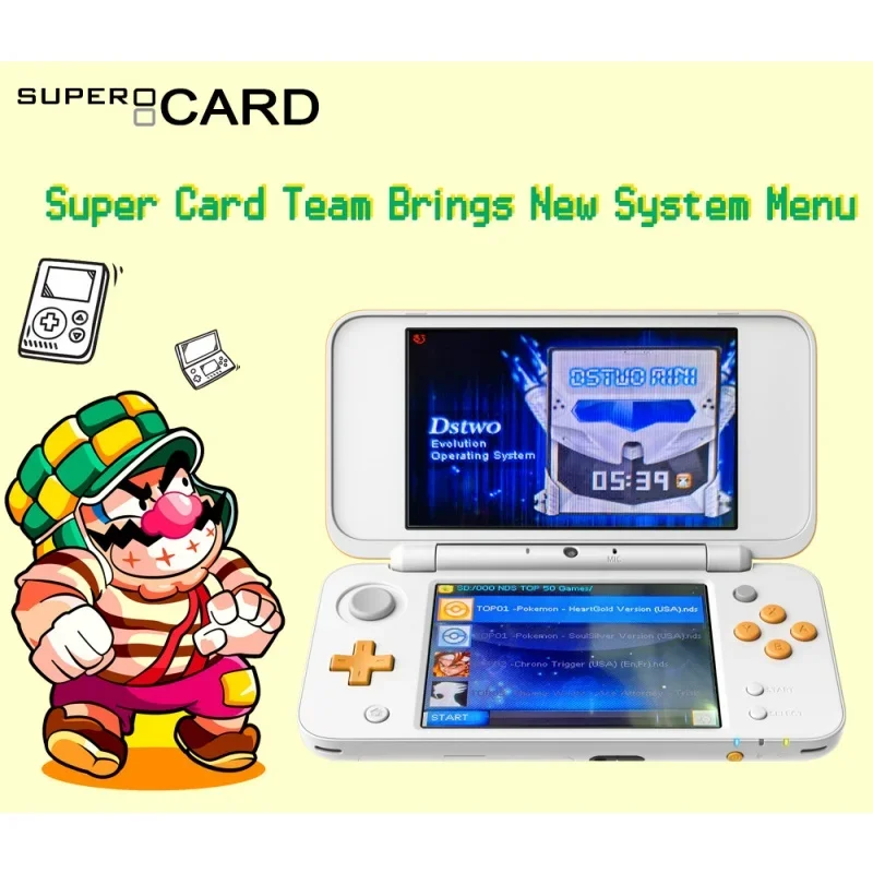 DSTWO WOS MiNi System 10000+ Games NDS Combined Card Produced By Super Card Team