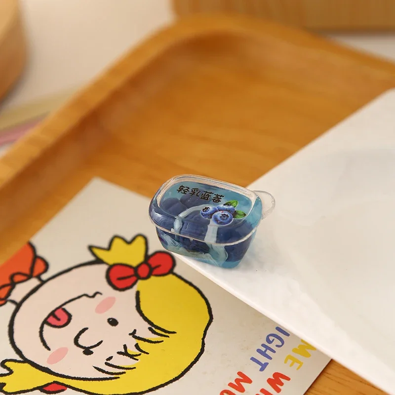 3pcs 인형 집 미니 슈퍼마켓 플라스틱 봉인 된 과일 조합 모델 시뮬레이션 음식 장식