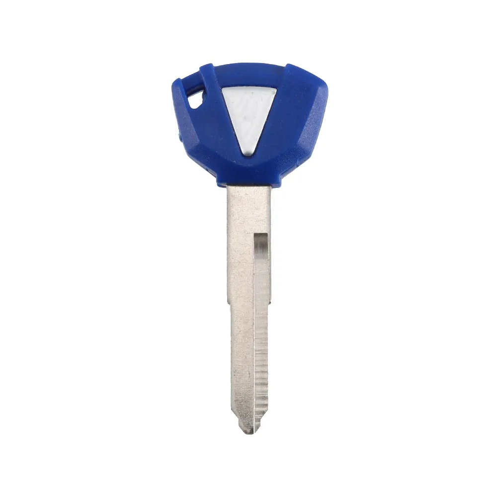 ​New Blank Motorcycle Uncut Key Blue Length 48mm for Motorbike Scooter Spare Part Replacement Accessory