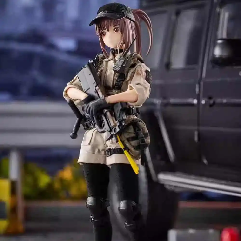 In Spot Hasuki Pa006 1/12 Guard Girl Action Figure Pocket Art Vrouwelijke Soldaat Beeldje Volledige Set Collectible Model Garage Kit