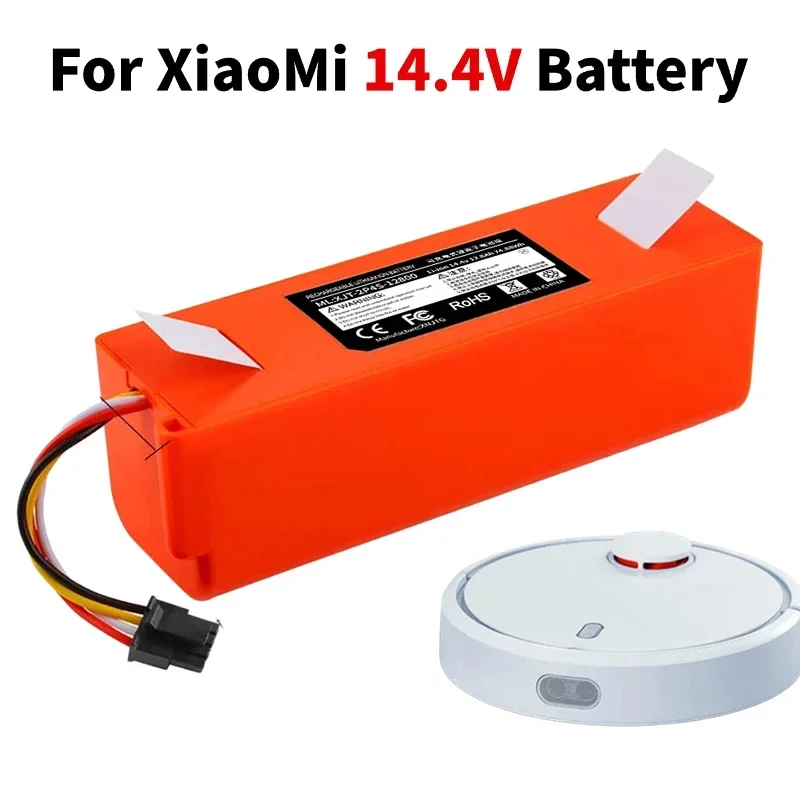 

14.4V 12800mAh Battery for Xiaomi Robot Roborock S50 S51 S55 Accessory Spare BRR-2P4S-5200S Robotic Vacuum Cleaner