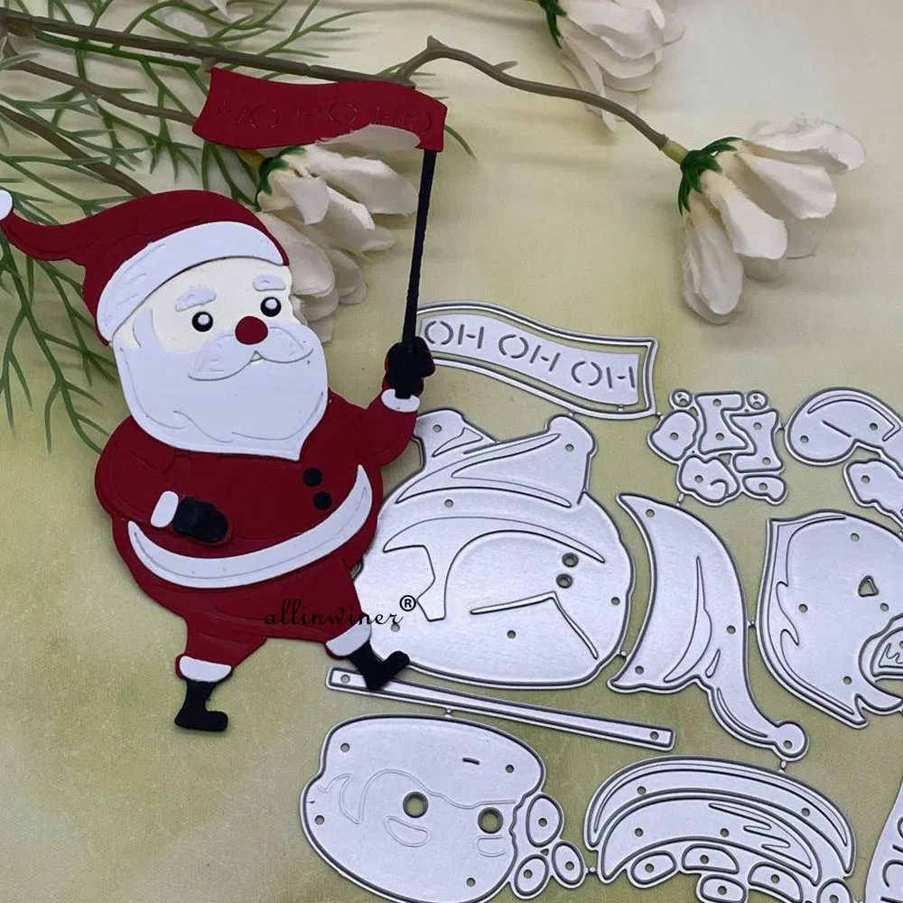

Christmas Santa Claus Metal Cutting Dies Stencils For DIY Scrapbooking Decorative Embossing Handcraft Die Cutting Template