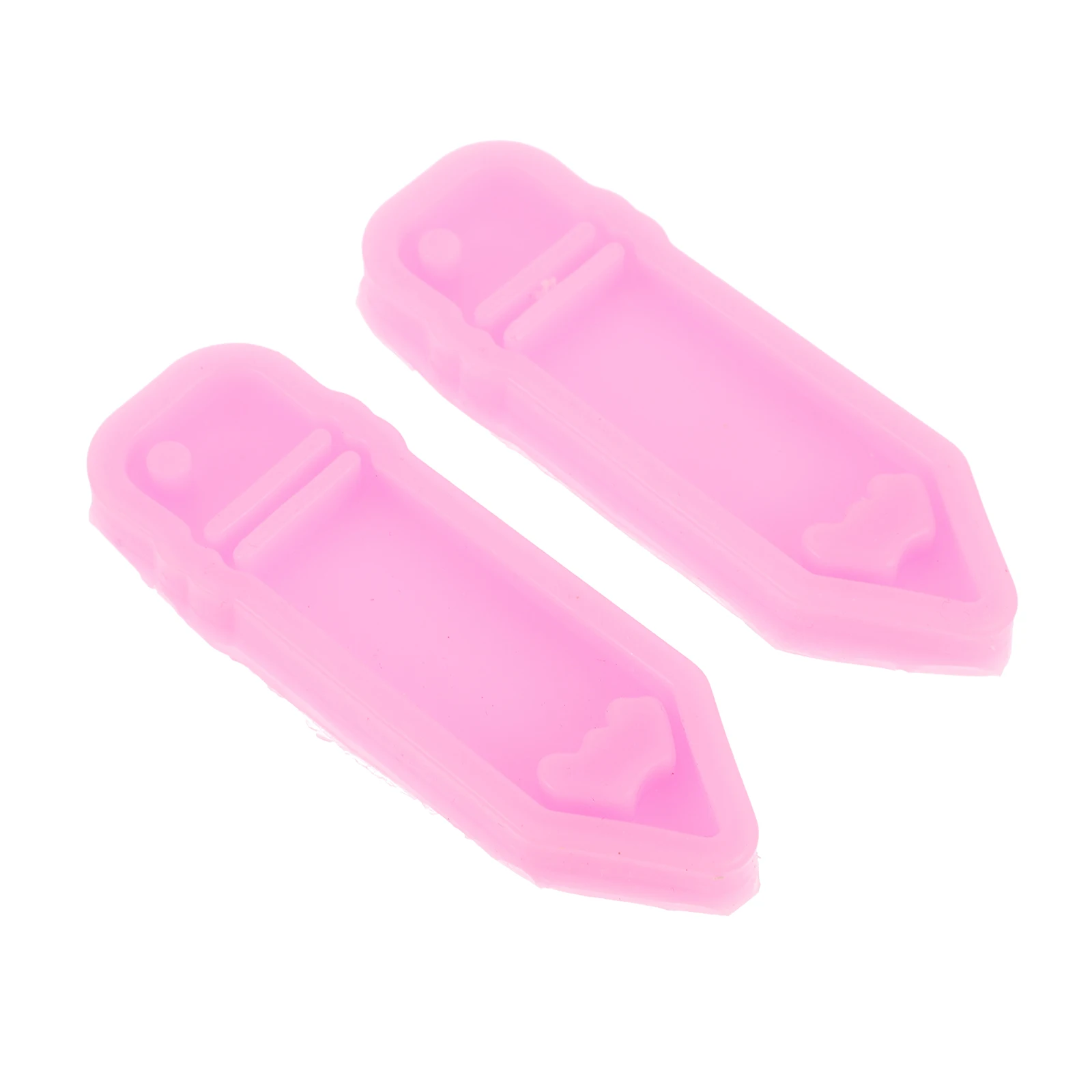 

2 pcs Creative Key Ring Pendant Silicone Keychain Casting Easy Clean High Quality Diy Manual Mould Simple Crystal Epoxy Resin