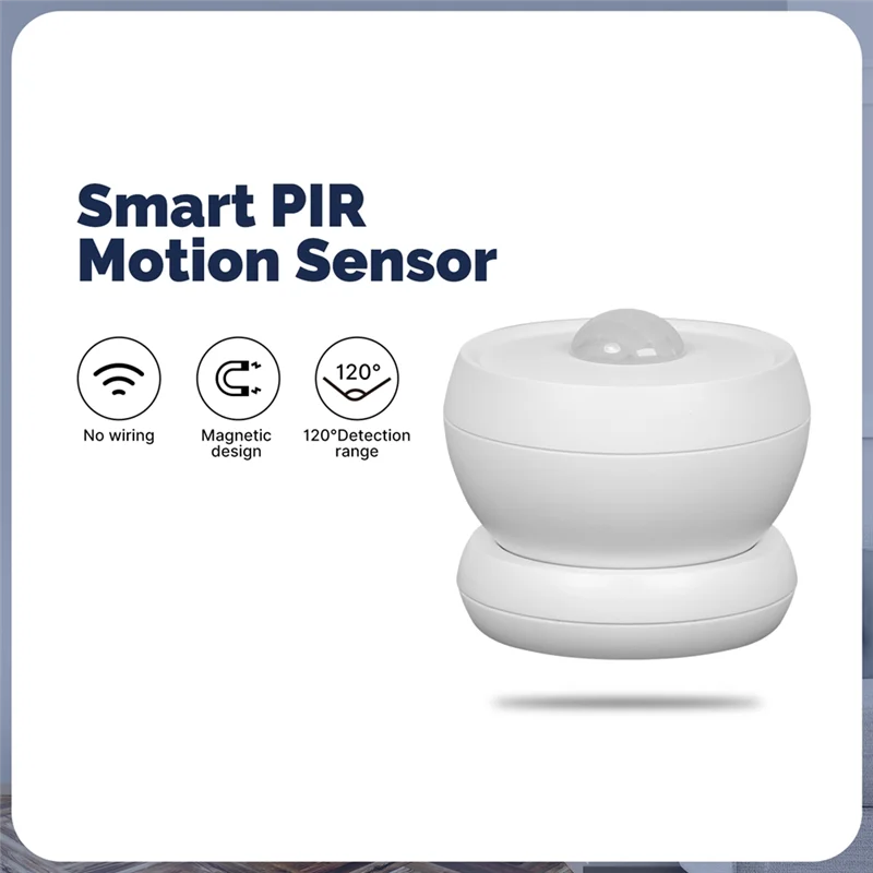 SQPP-Tuya Zigbee 스마트 PIR 센서 자기 베이스 홈 보안 자동화 기능이 있는 인체 적외선 동작 감지기
