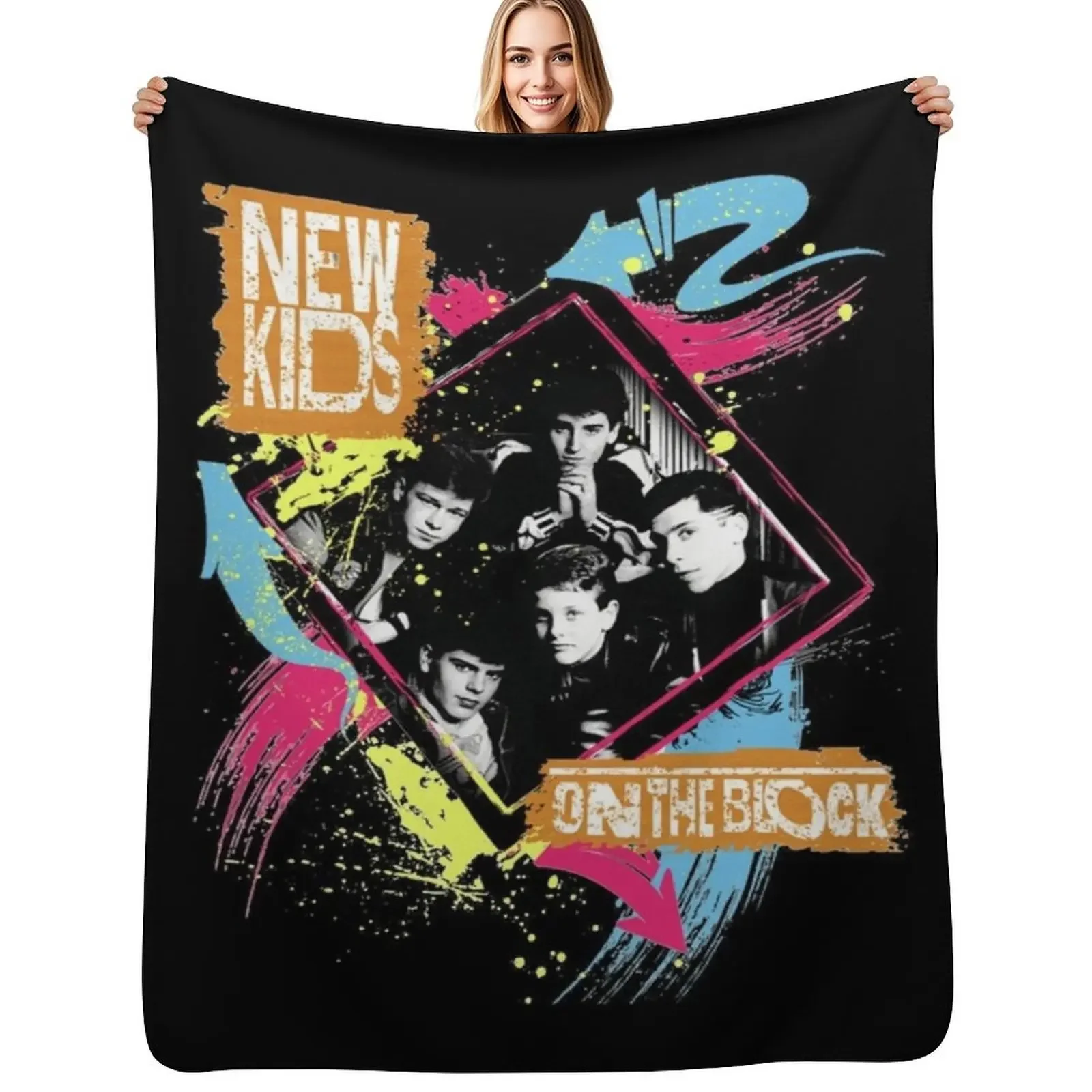 

NKOTB Men&x27;s Retro Classic . Throw Blanket Weighted decorative Decorative Throw Blanket