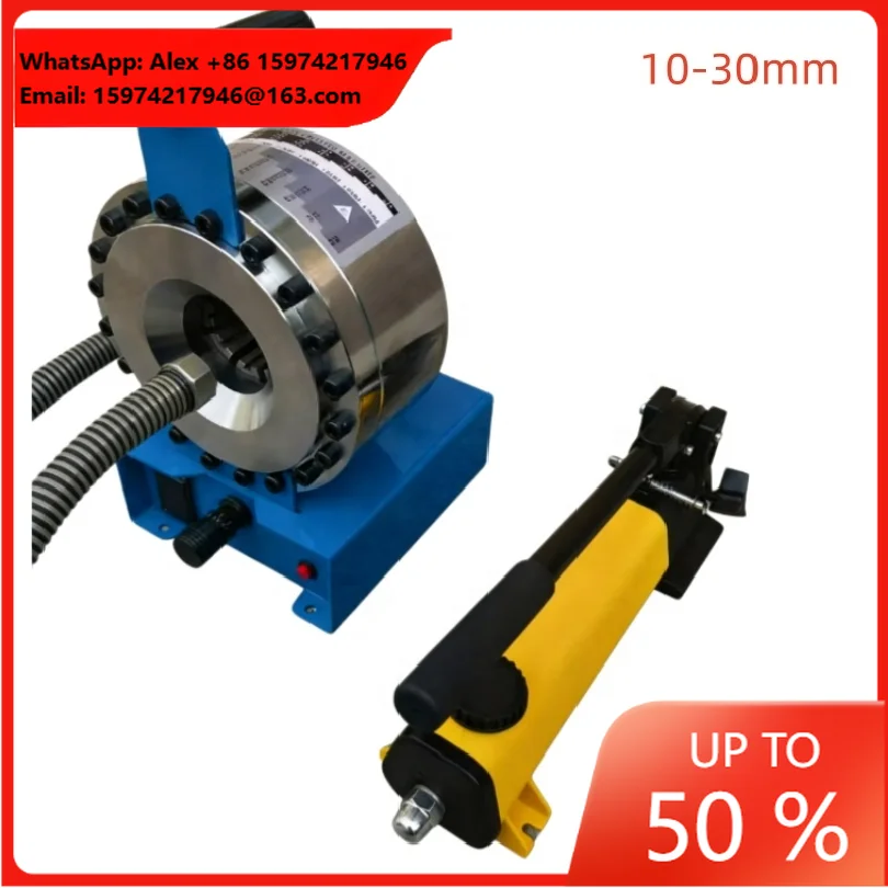 Portable Hydraulic Hose Crimper Machine With 8 Interchangeable Dies For Rubber Hose Assembly