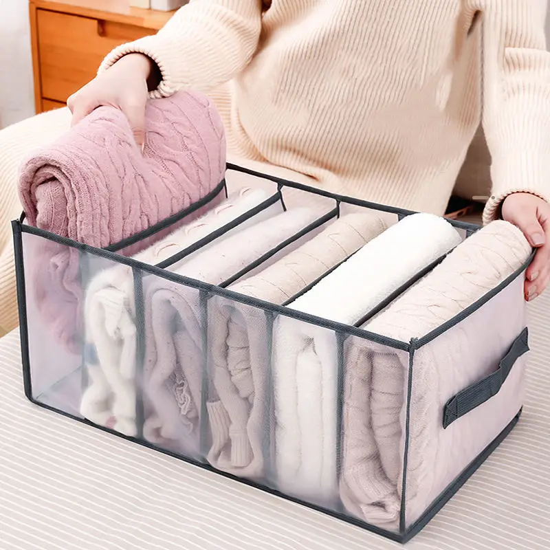 Sweater Jeans Pants Organizer Box Storage Clothes Organizer Cabinet Storage Organizer For Underwear T-Shirt Socks Storage Box