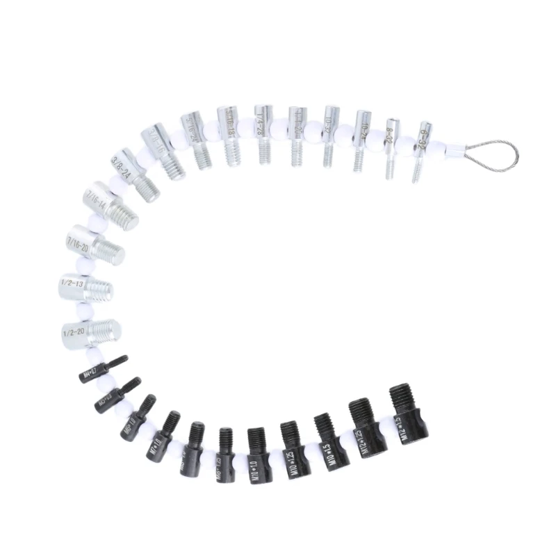 

Nut and Thread Checker Inch & Metric 26 Male/Female Gauges Size and Thread Gauges Nut & Assortment Set