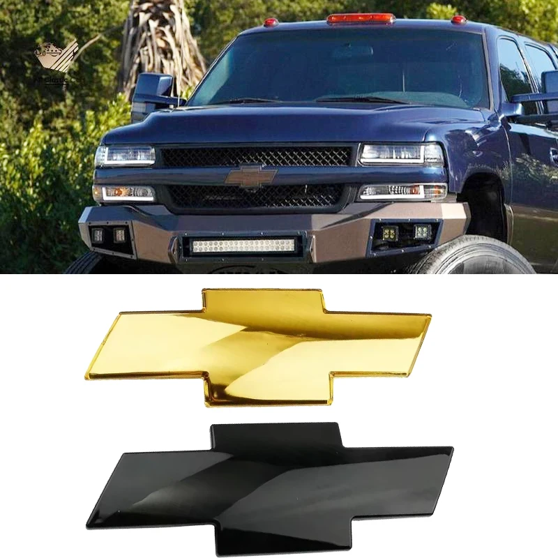 240x85 مللي متر لسيارة شيفروليه سيلفرادو غطاء محرك السيارة الأمامي شعار شعار خلفي الجذع شارة ملصق الشارات تعديل تصفيف الموضة