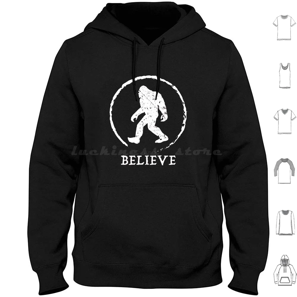 Bigfoot Sasquatch Believe Hoodie cotton Long Sleeve What Is Black ? ? ? ? Whats The Meaning Of Black Black Wikipedia ?