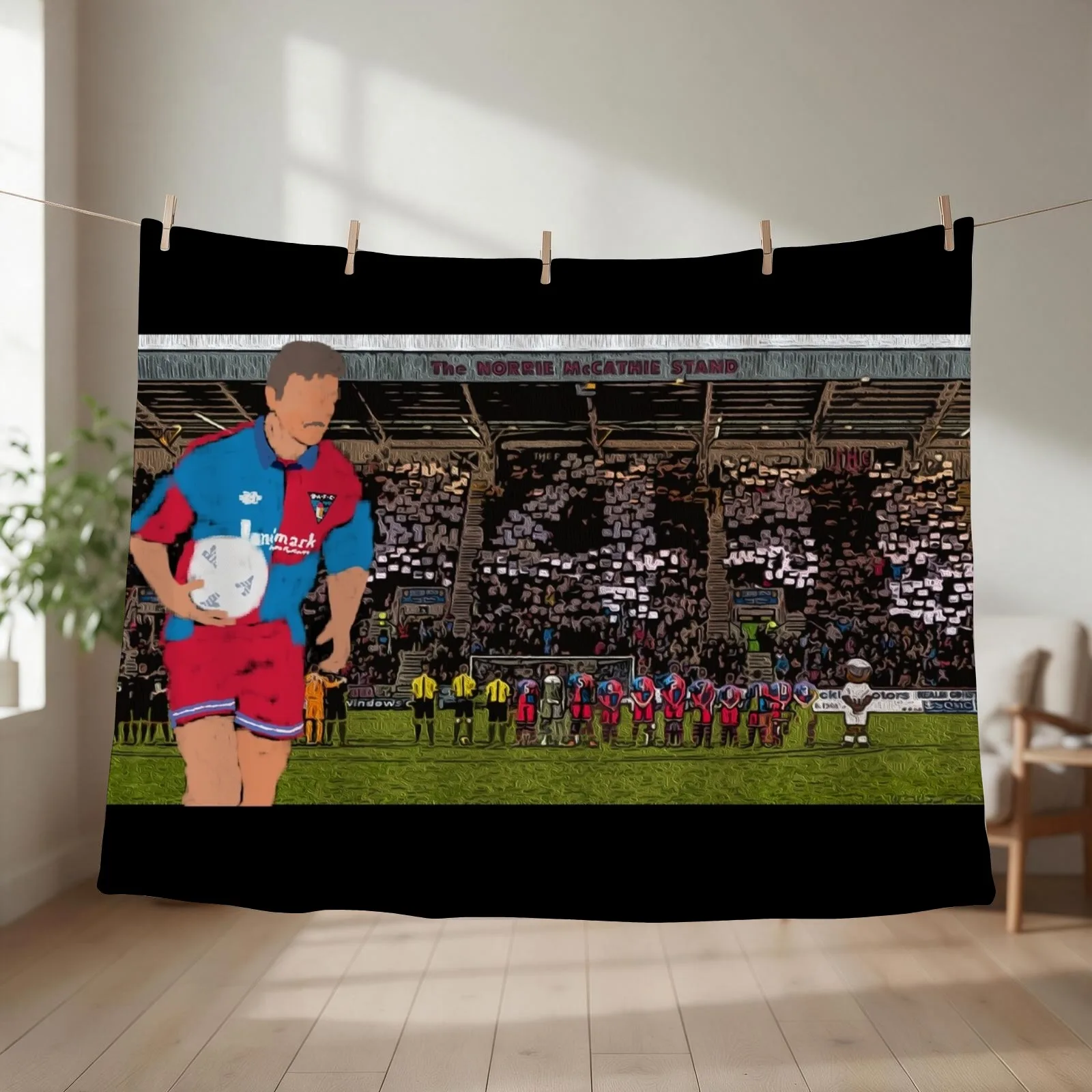 Norrie Number Four Dunfermline Throw Blanket