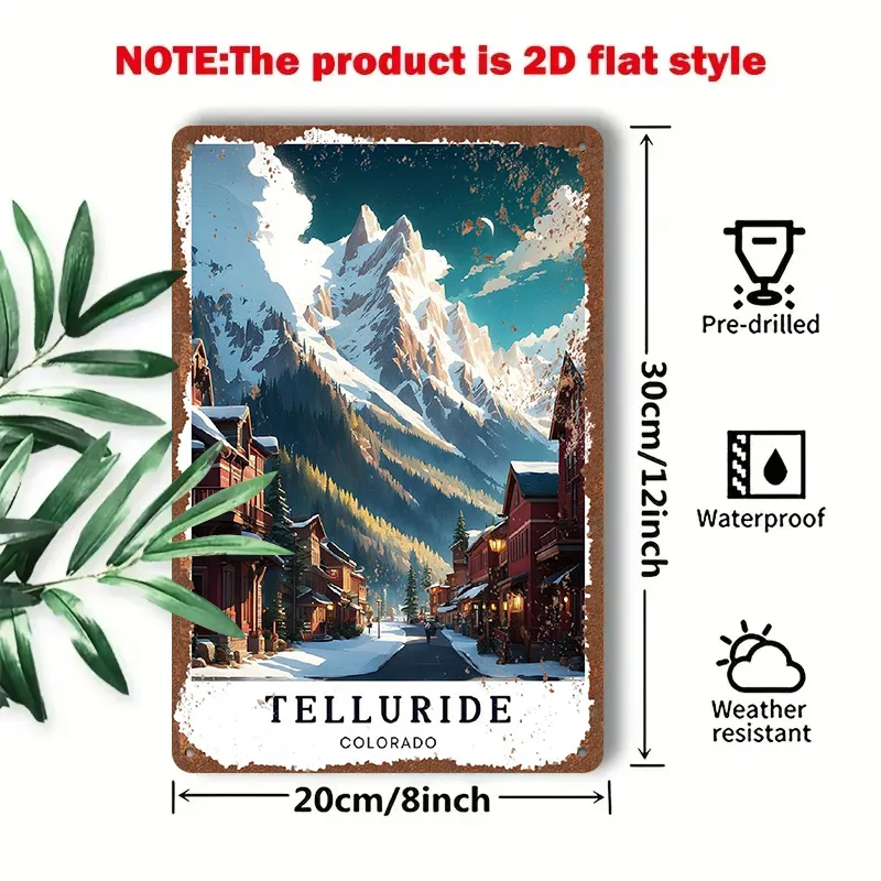 2D Flat - 1pc 2D[Flat] Metal Sign Vintage Metal Tin Sign 