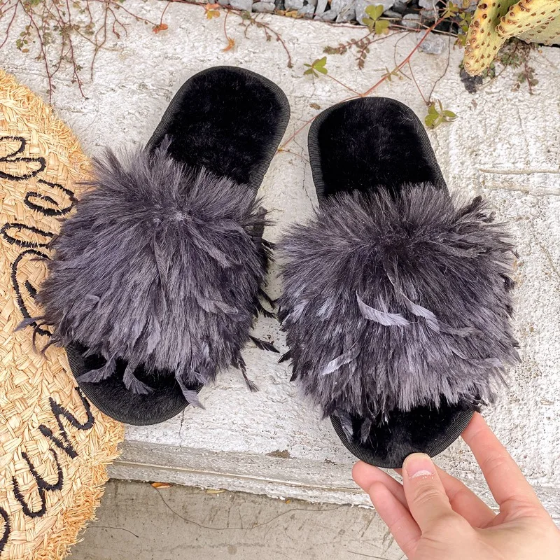 Women Fluffy Flats … - image
