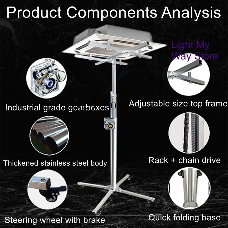 

Central air conditioning lifts internal unit air duct installation hanging cabinet installation tools bracket