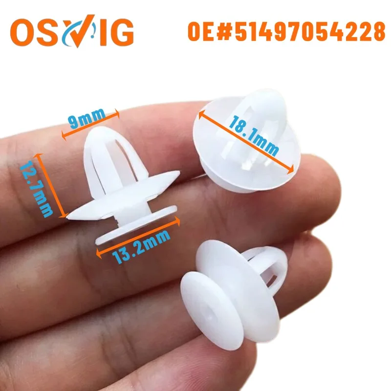 

10PCS OE#51497054228 07147293811 Applicable for BMW 1 series 2 series 3 series boot lid trim cover fixing clip