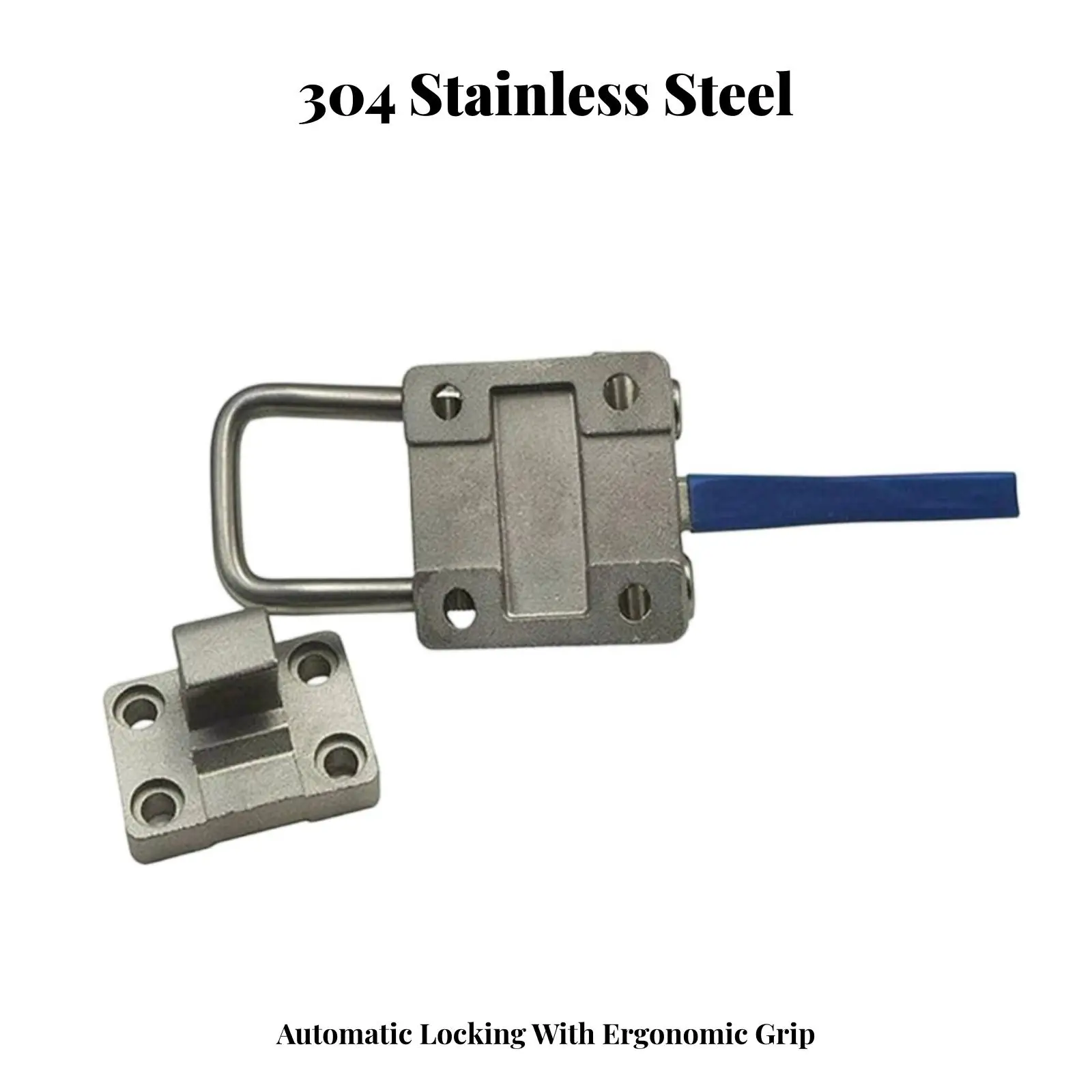 304 Stainless Steel Heavy Duty Clamp Self Locking Toggle Latch with Adjustable Rod for Woodworking Tools