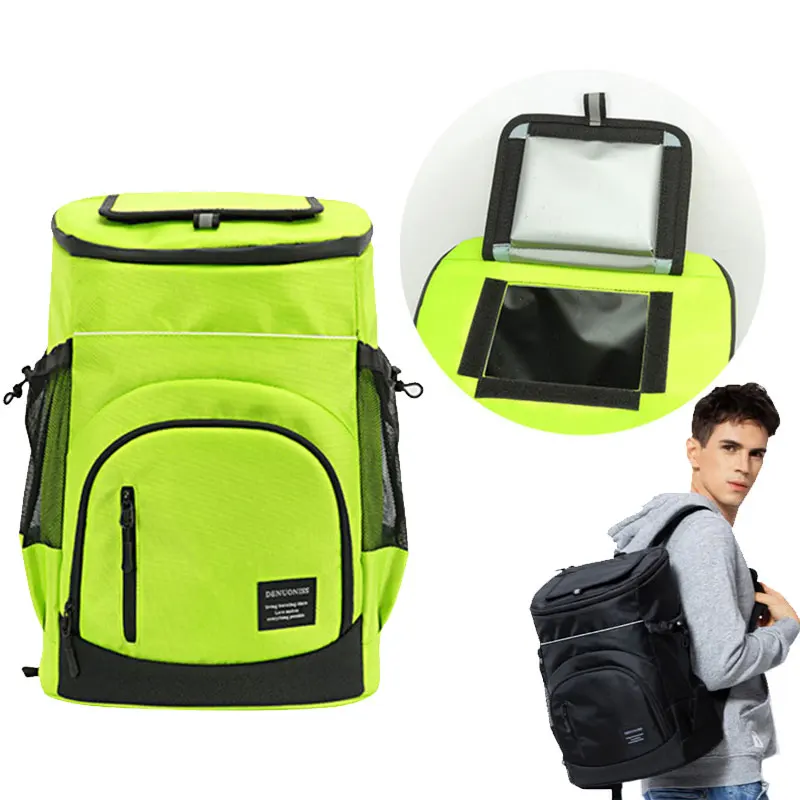 30L Cooler bag Soft Large 36 Cans Thermal Backpack Insulated Bag Fridge Travel Beach Ice Beer Leak-proof Food Storage Backpack