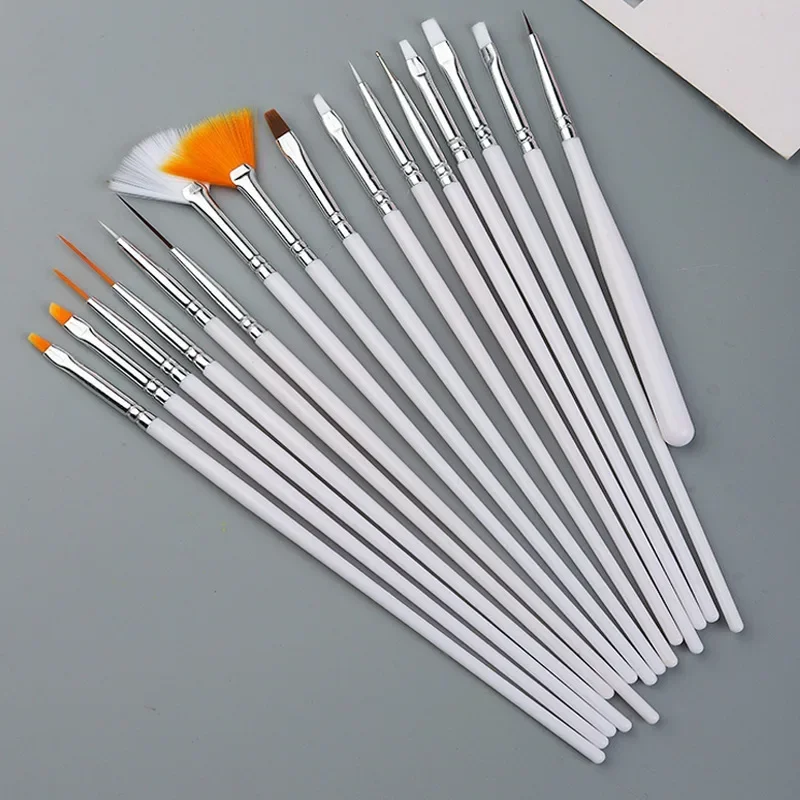 Nail Brushes Set Professional Nail Supplies For Acrylic UV Gel Drawing Dotting Manicure Nail Art Design Tools Makeup Accessorie