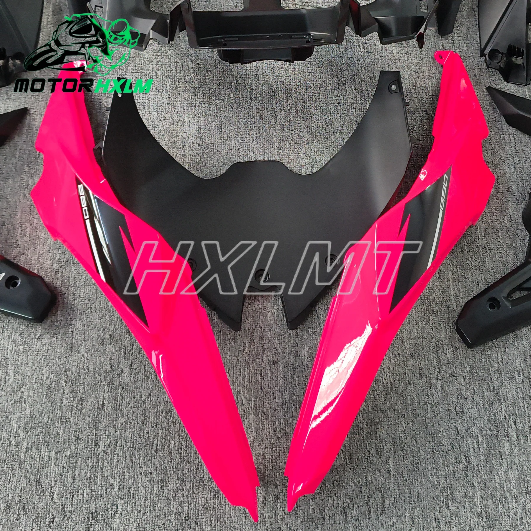 Motorcycle For Ninja 650 Ninja650 2021-2022-2023-2024 Full Fairing Kit Bodywork Cowling New KRT Green Printed Line Design 6