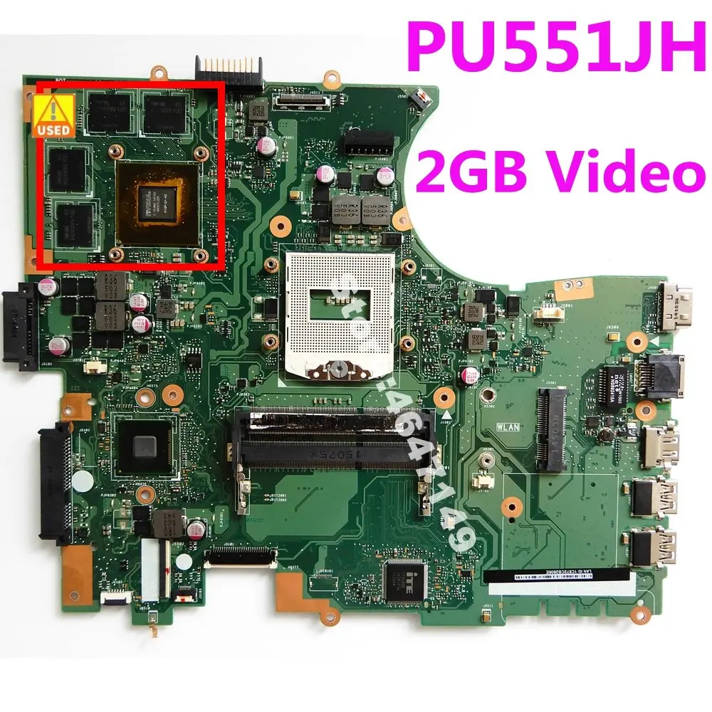 

PU551JH MB._0M/AS V2G N15P-Q1-A2 90NB07E0-R00010 Mainboard REV 2.1 For Asus PU551JH PU551J PU551 Laptop Motherboard 100% Used