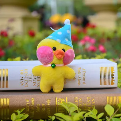 12cm coreano hialurônico patos ácido boneca pato pingente de pelúcia animais de pelúcia brinquedos macios lalafanfan pato chaveiro presentes de aniversário crianças