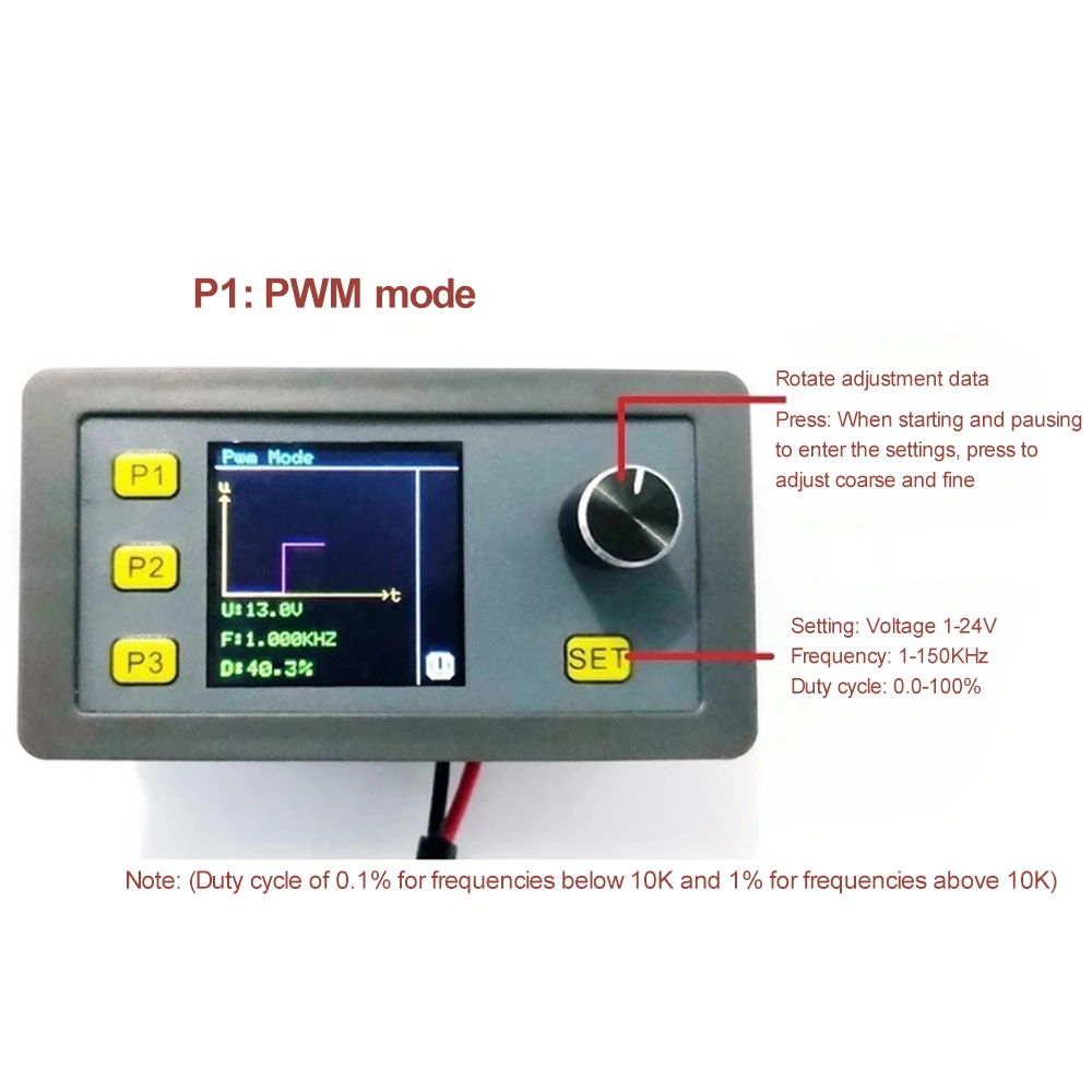 DC7-24V Signal Generator Generator Module PWM Pulse Adjustable Module 0-20mA 0-10V Signal Generator 1-1000Hz Sine Wave Generator