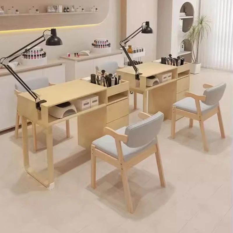 /Accessories Wooden Manicure Table Professionals Drawer High Quality Organizer Nail Desk Foldable Design Nageltisch Furniture