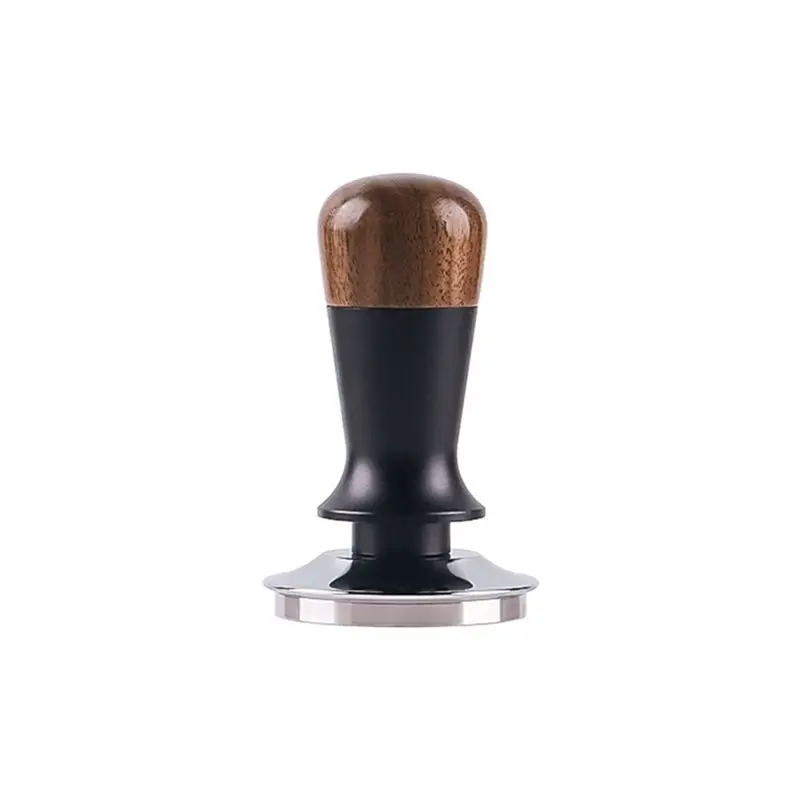 B01C-Flat Base 51MM Espresso Tamper Constant Force Impact Coffee Distributor Leveler Tool