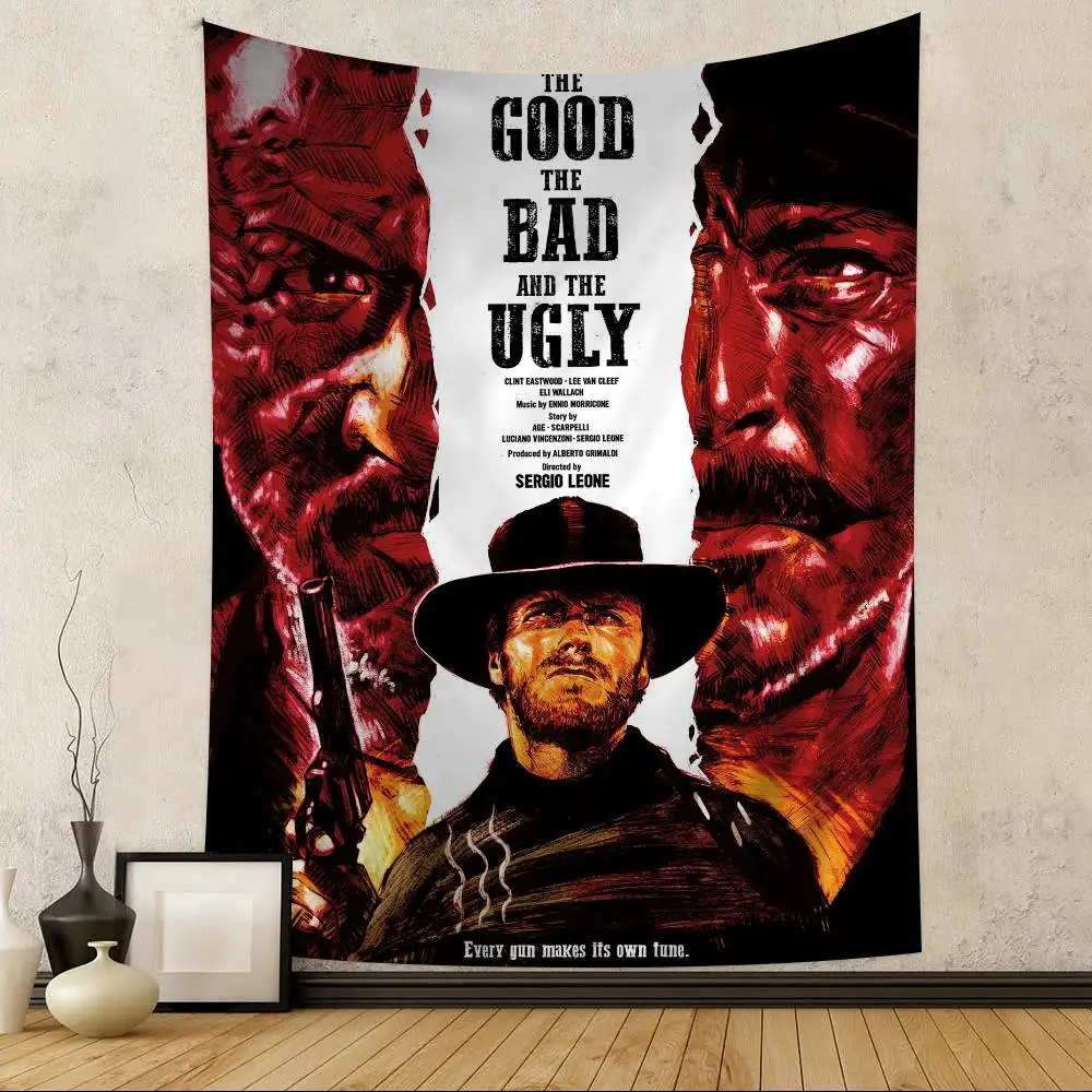 The Good the Bad and the Ugly Movie Chart Tapestry for Living Room Home Dorm Decor Art Home Decor