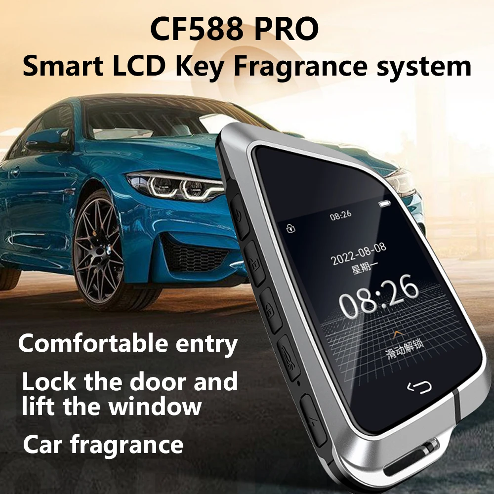 Universal CF588 Pro Fragrance System Smart LCD Car Key For Bmw Benz Audi Porsche Kia Mazda Nissan Lexus Auto Lock Keyless Go