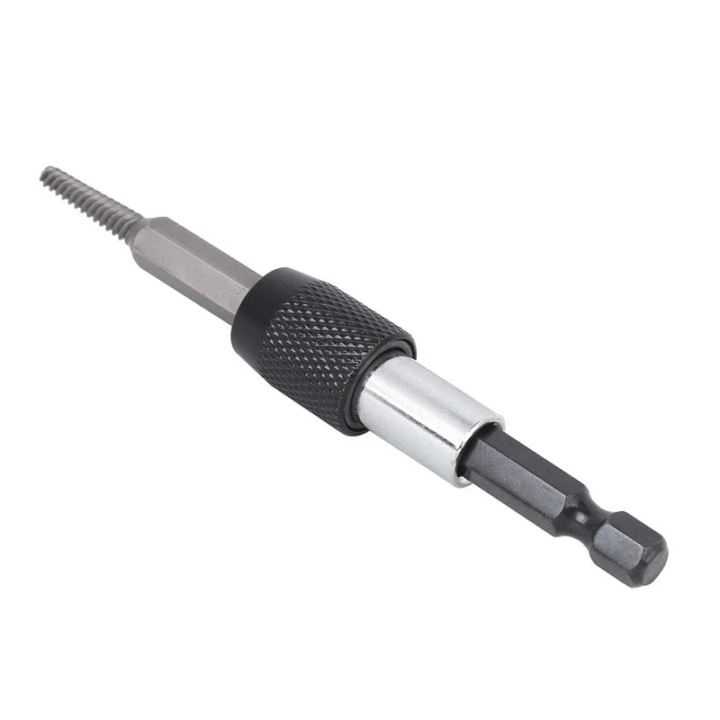 Sliding screw extractor hexagonal handle broken wire, drill bit damaged screw removal tool set