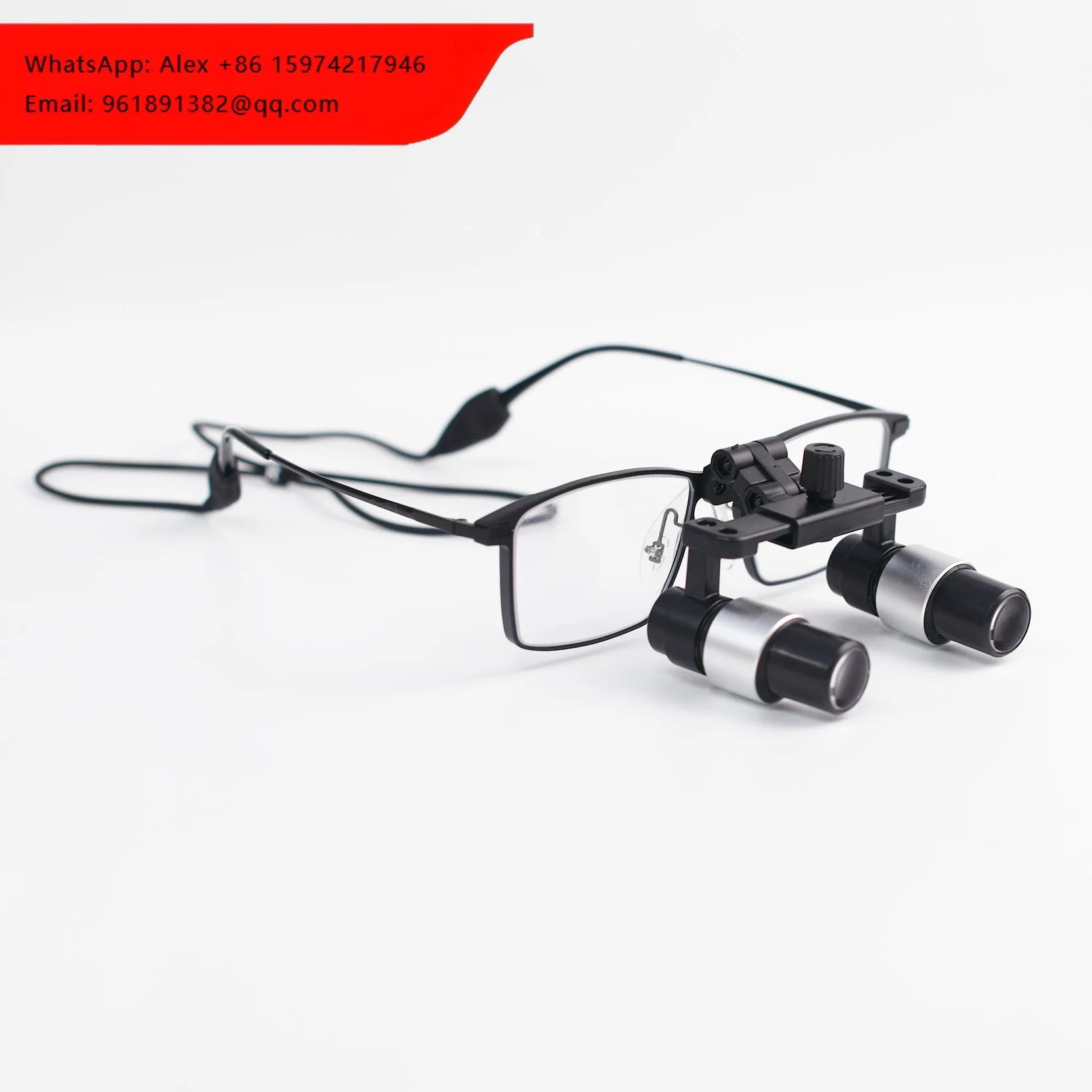 

New Design Microsurgery Binocular Magnifier Glasses Surgical Dental 4x 5x 6x Black Frame Dental Medical Surgical Loupes