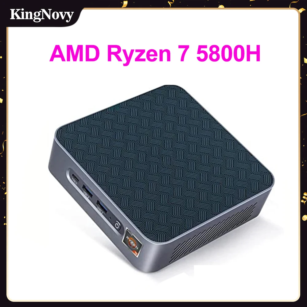 NUC 미니 PC AMD Ryzen 7 5800H 5 5600H 2 * DDR4 2 * M.2 NVMe SSD 2.5G LAN 마이크로 데스크탑 게이머 미니 컴퓨터, 3x4K 디스플레이 WiFi6E BT5.2