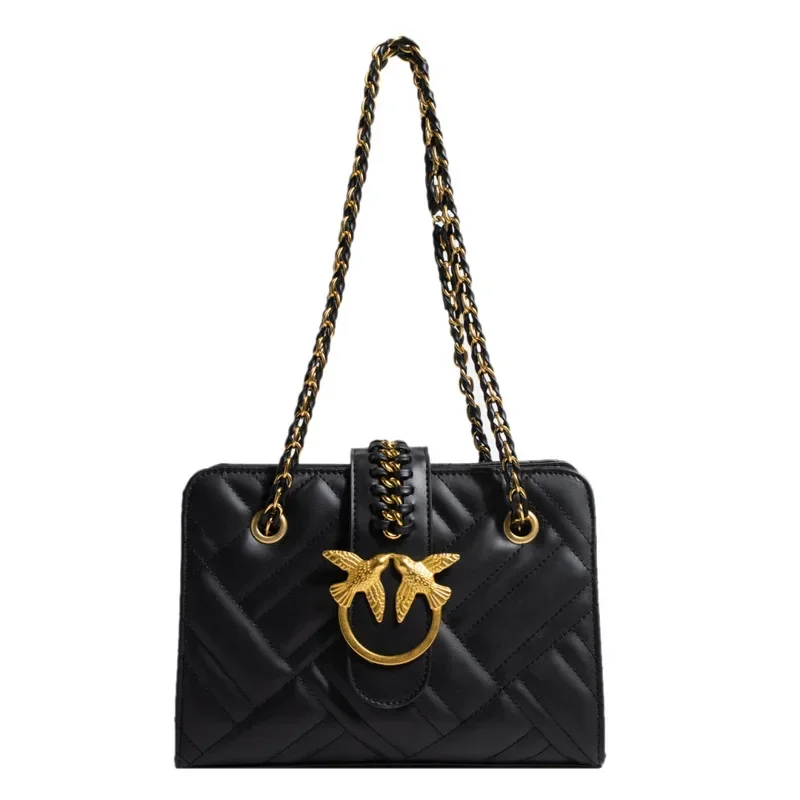 2025 New Retro - Style Double - Swallow Shoulder Bag for Women - Niche Fashion, Versatile for Commuting, Trendy Crossbody Design