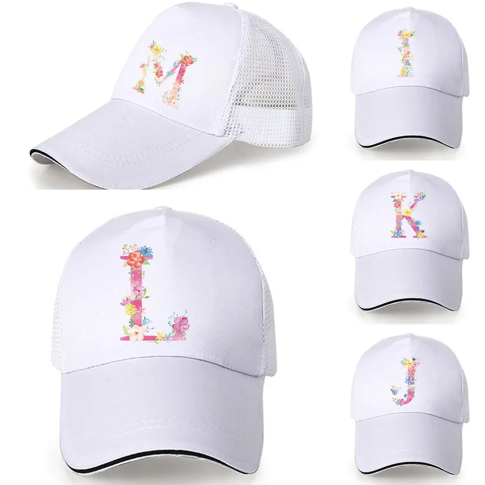 

Quick Dry Cap Male Casquette Pink Letter Breathable Full Mesh Baseball Caps Golf Caps for Cycling Hiking Sports Caps Hats Unisex