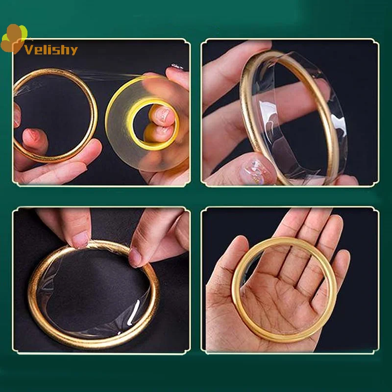1 rollo de película protectora transparente para reloj, rollo de película de membrana de PVC, cinta de película para reloj, cinta protectora antiestática para joyería, herramientas para reloj