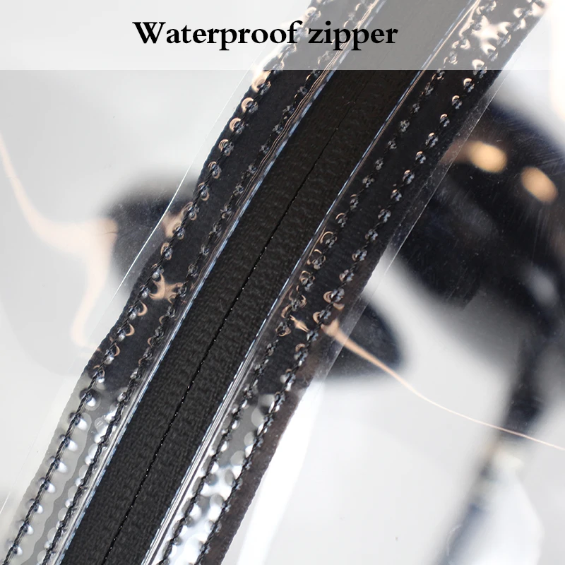 Golftaschenhülle, Golftaschenkappe, Stilvolles und transparentes PVC-Material, Vier Aktivitätsknöpfe – Detail 5