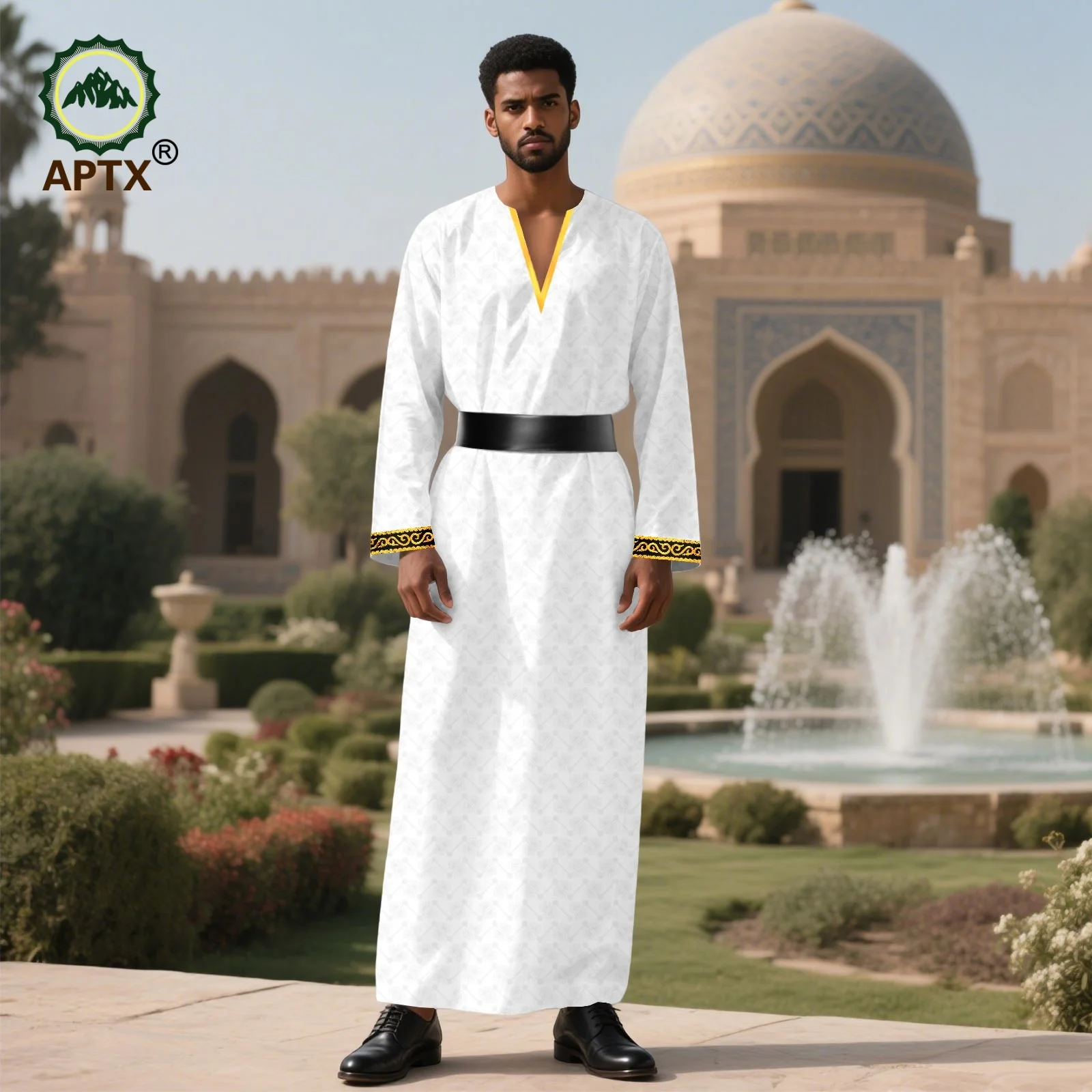 African Men 's Robes Middle East Arabic Vintage Muslim Kaftan Abayas Leisure Buttons Long Sleeve Jubba Thobe Men Clothes 2514005