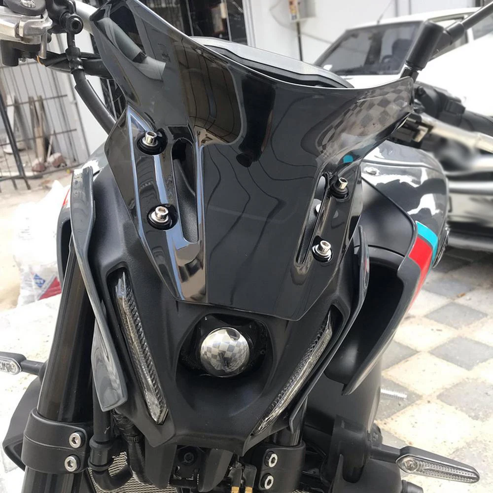 Untuk YAMAHA MT-09 MT09 SP MT FZ 09 2021 2022 2023 mt09 sepeda motor kaca depan kaca depan penahan angin layar angin udara deflektor