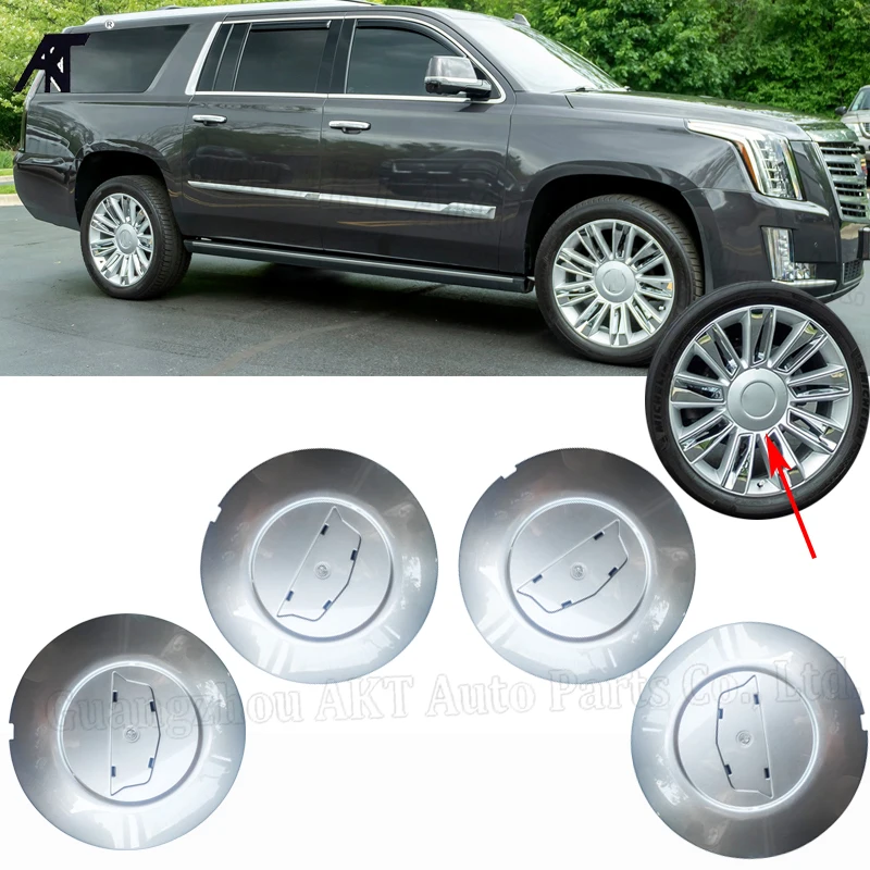 Wheel Centre Cap Hub Rim for 15 - 19 Cadillac Escalade ESV Painted Silver OEM Center Cap P/N 23432319