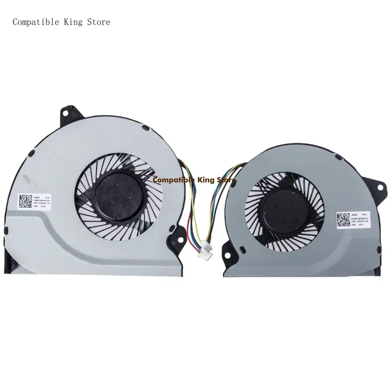X Replacement CPU GPU Cooling Fan for ASUS ROG Strix GL702VMK GL702VML GL702VM GL702VS DFS2000054Q0T FJ9U DFS551205ML0T FJ9T
