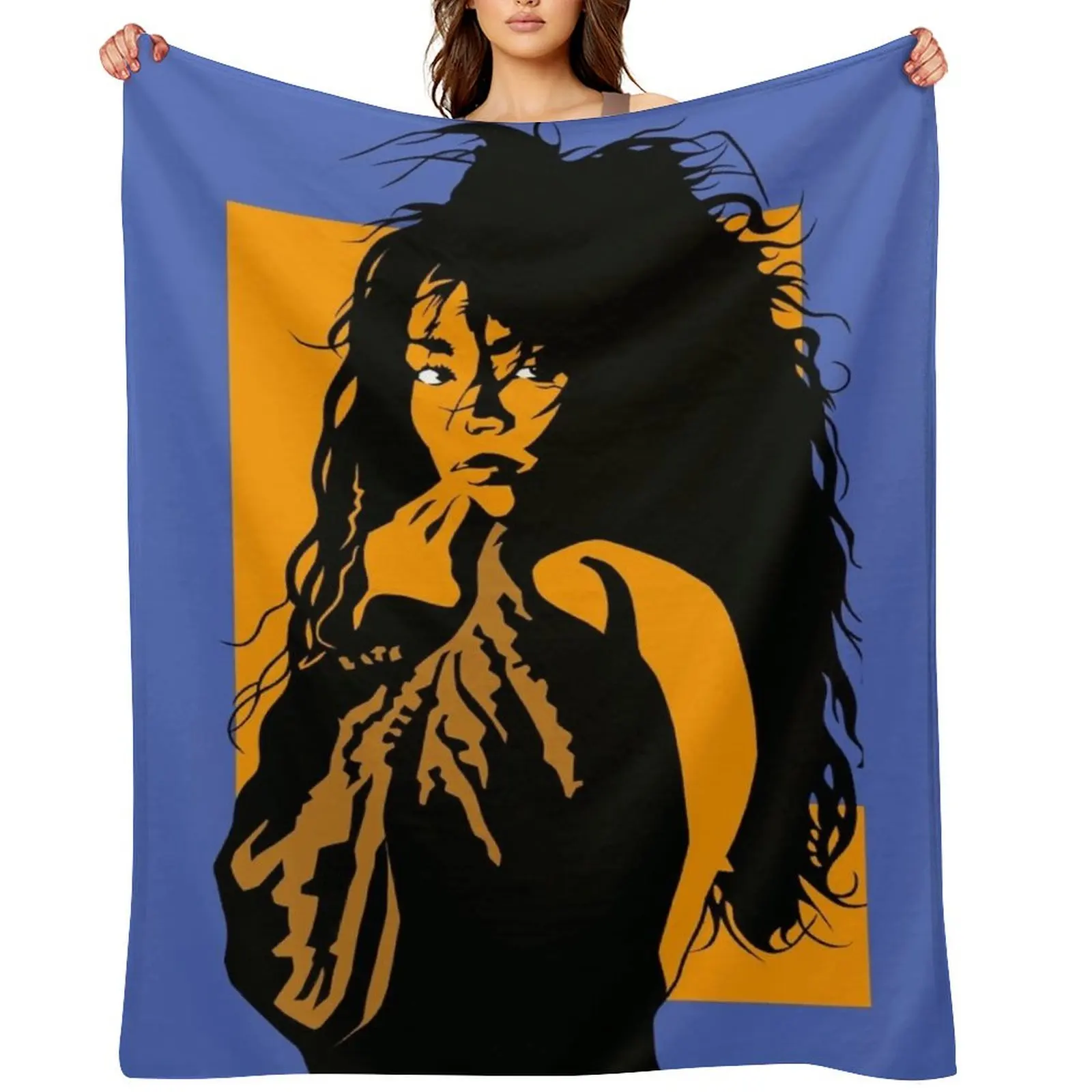 

Jody Watley, Cut paper on board, 15 x 20, 2013 Throw Blanket Hairy Flannels Vintage Blankets