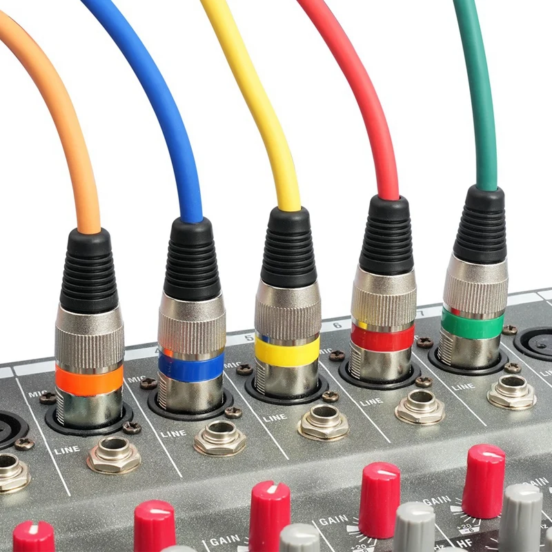 10 Pack 3Ft 3Pin XLR Male to Female XLR Microphone Cable