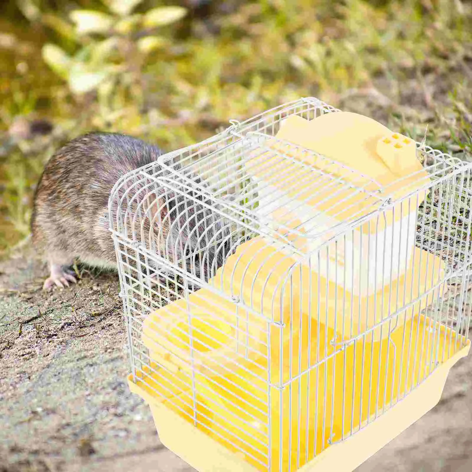 

Hamster Castle Cage Cages for Dwarf Hamsters Small Pet Hampster Quail Summer Wire Mouse Mice Travel