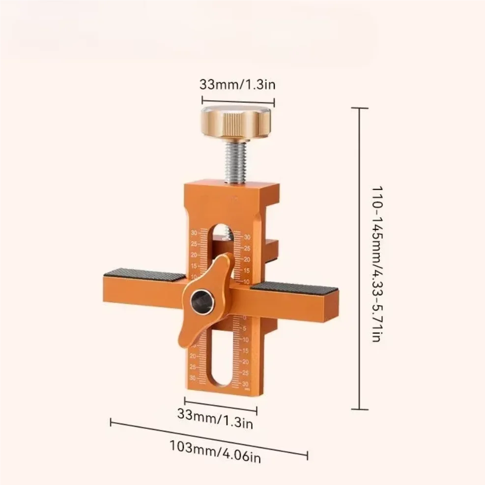 

Door Panel Installation Rebounding Device Drilling Tool 2 in 1 Quick Positioning Tool Woodworking Cabinet Door Installation Jig